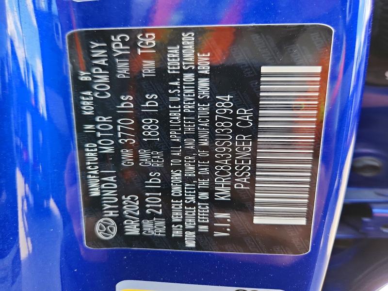 Продаж на аукціоні авто 2025 Hyundai Venue, vin: KMHRC8A39SU387984, номер лоту: 68682496