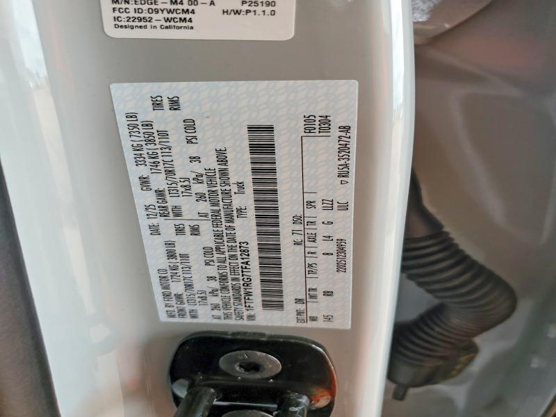 2026 Ford F150 მანქანა იყიდება აუქციონზე, vin: 1FTFW1RG7TFA12873, აუქციონის ნომერი: 66231936