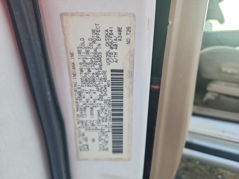 2003 Toyota Sequoia მანქანა იყიდება აუქციონზე, vin: 5TDZT34A33S160961, აუქციონის ნომერი: 69542596