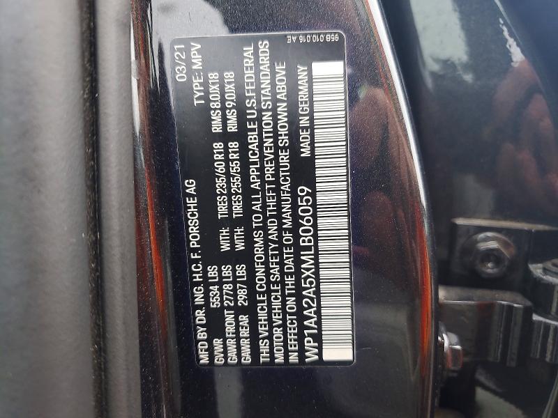 Продаж на аукціоні авто 2021 Porsche Macan, vin: WP1AA2A5XMLB06059, номер лоту: 66931036