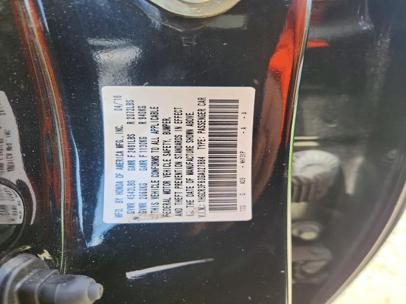 Aukcja sprzedaży 2016 Honda Accord, vin: 1HGCR3F80GA027884, numer aukcji: 68079556