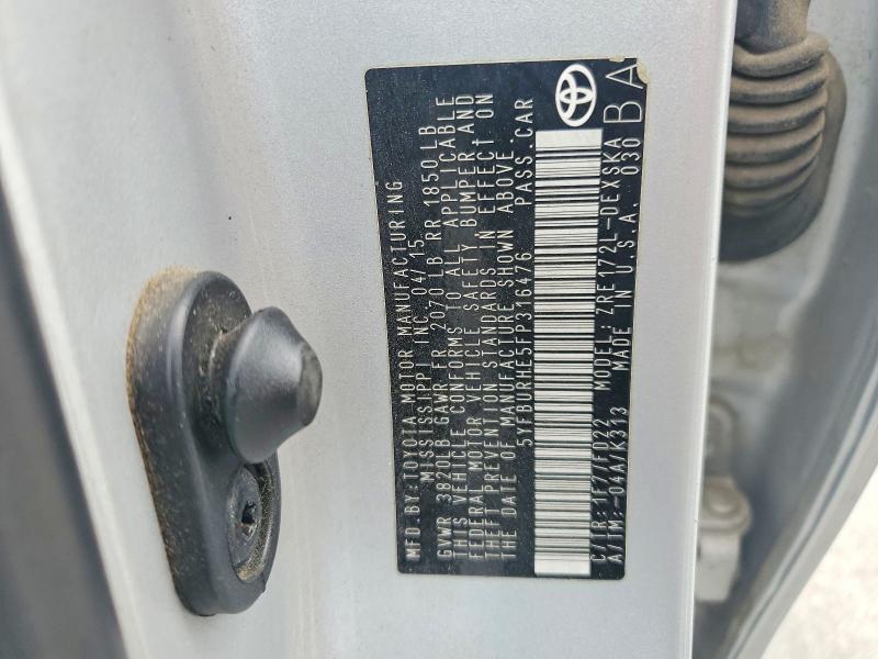 Aukcja sprzedaży 2015 Toyota Corolla, vin: 5YFBURHE5FP316476, numer aukcji: 67905856