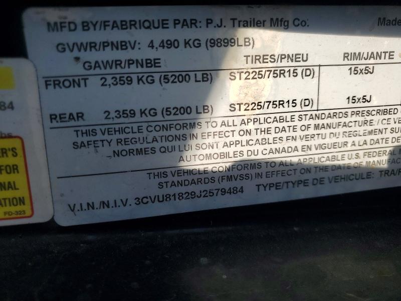 Продаж на аукціоні авто 2018 Pj Unknown, vin: 3CVU81829J2579484, номер лоту: 67305386