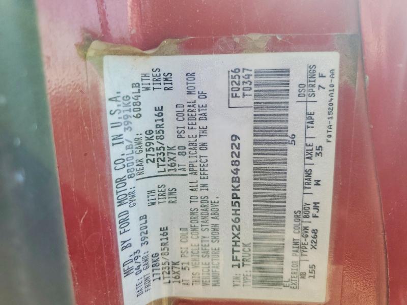 Aukcja sprzedaży 1993 Ford F250, vin: 1FTHX26H5PKB48229, numer aukcji: 70260146