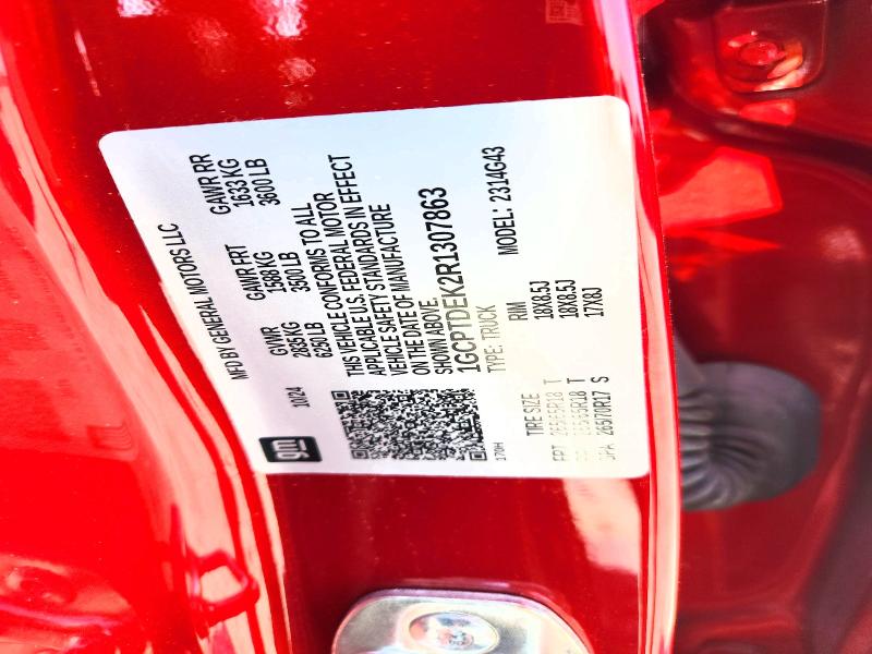 Продаж на аукціоні авто 2024 Chevrolet Colorado, vin: 1GCPTDEK2R1307863, номер лоту: 69695666