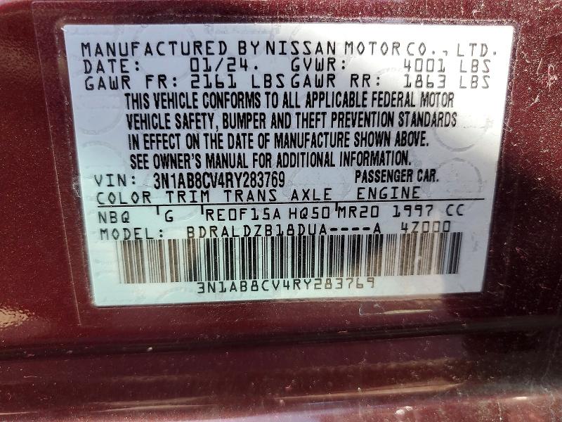 68082096 :رقم المزاد ، 3N1AB8CV4RY283769 vin ، 2024 Nissan Sentra مزاد بيع