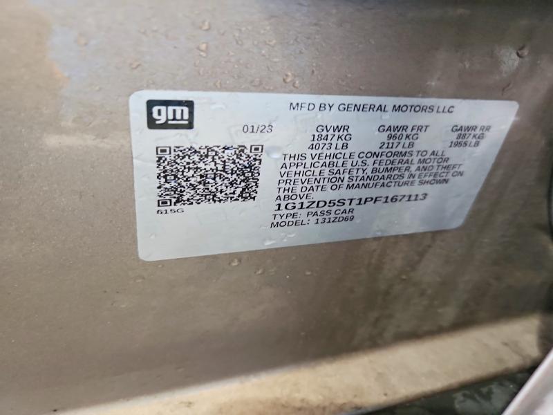 68296676 :رقم المزاد ، 1G1ZD5ST1PF167113 vin ، 2023 Chevrolet Malibu مزاد بيع