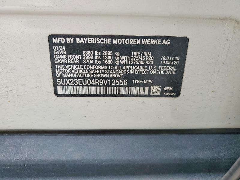 Продаж на аукціоні авто 2024 Bmw X5, vin: 5UX23EU04R9V13556, номер лоту: 68369136