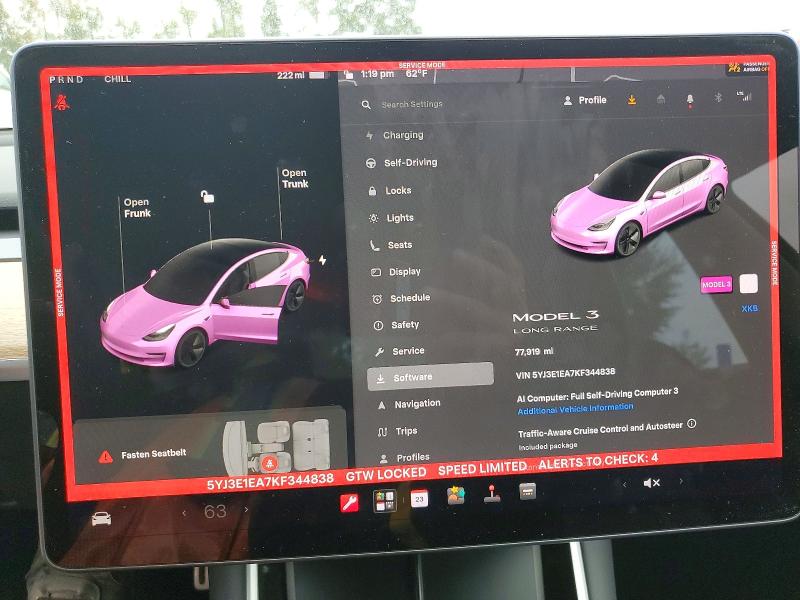 Продажа на аукционе авто 2019 Tesla Model 3, vin: 5YJ3E1EA7KF344838, номер лота: 70148566