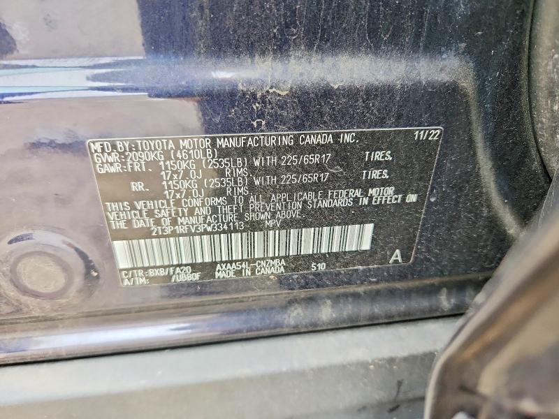 Продаж на аукціоні авто 2023 Toyota Rav4, vin: 2T3P1RFV3PW334113, номер лоту: 67500456