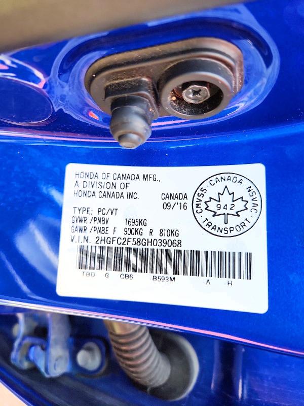 Продажа на аукционе авто 2016 Honda Civic, vin: 2HGFC2F58GH039068, номер лота: 65886606