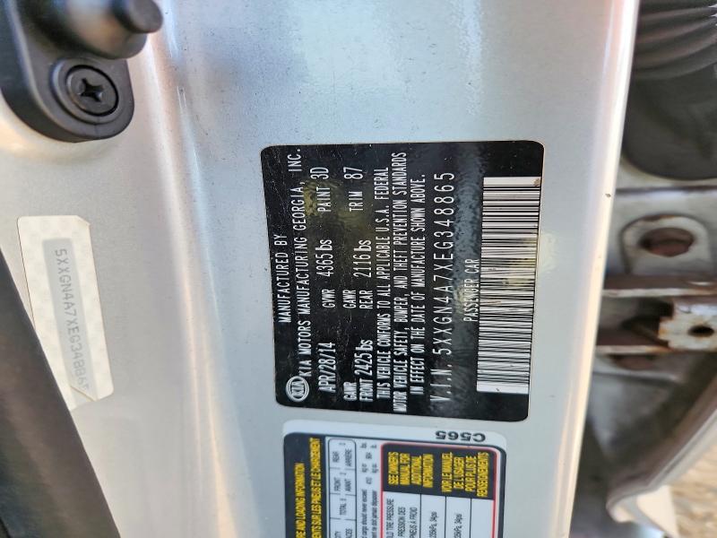 Aukcja sprzedaży 2014 Kia Optima, vin: 5XXGN4A7XEG348865, numer aukcji: 66935876
