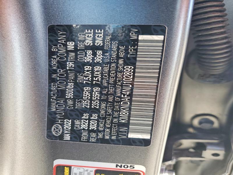 67751486 :رقم المزاد ، KM8KNDAF4NU102899 vin ، 2022 Hyundai Ioniq 5 مزاد بيع