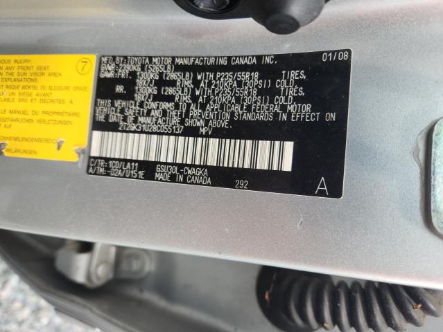 Aukcja sprzedaży 2008 Lexus Rx, vin: 2T2GK31U28C055137, numer aukcji: 67711246