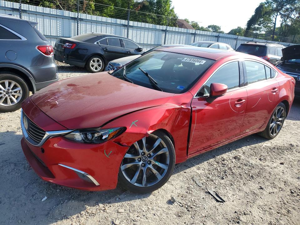 2017 Mazda 6 მანქანა იყიდება აუქციონზე, vin: JM1GL1X56H1134546, აუქციონის ნომერი: 67836066