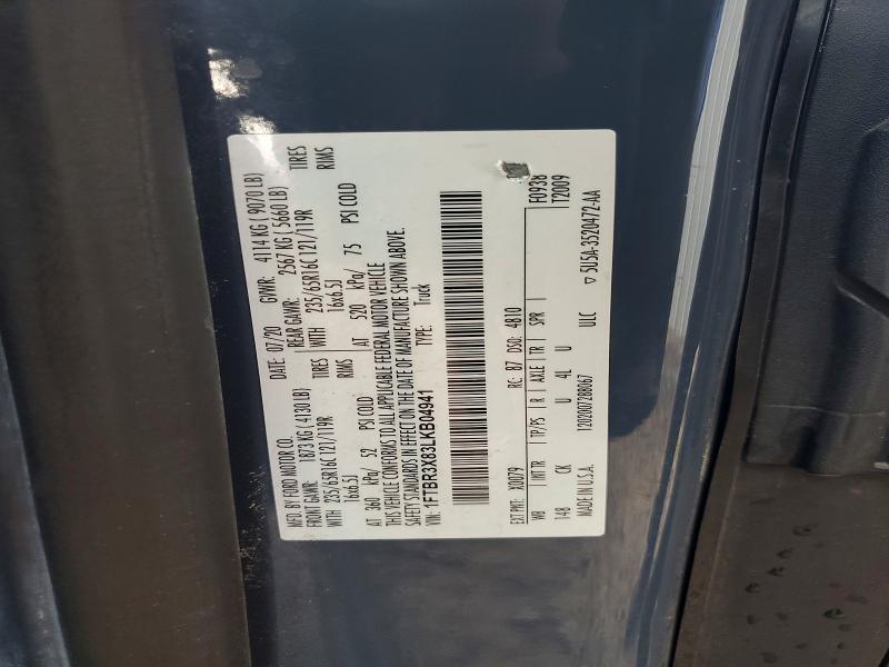 2020 Ford Transit მანქანა იყიდება აუქციონზე, vin: 1FTBR3X83LKB04941, აუქციონის ნომერი: 69054476