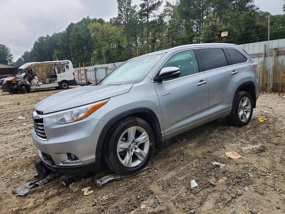 2015 Toyota Highlander Hybrid მანქანა იყიდება აუქციონზე, vin: 5TDDCRFH8FS011974, აუქციონის ნომერი: 68353026