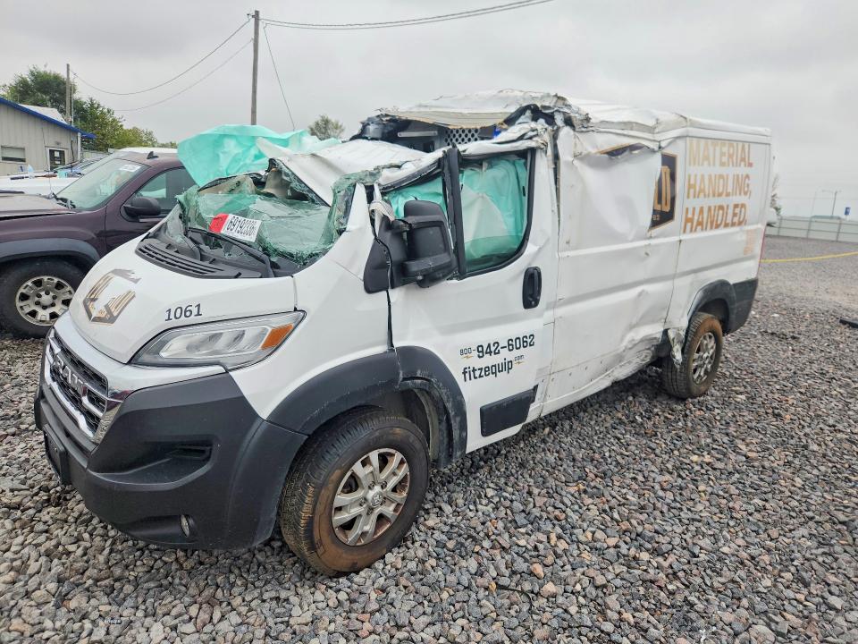 69192336 :رقم المزاد ، 3C6LRVAGXRE112053 vin ، 2024 Ram Promaster 1500 مزاد بيع