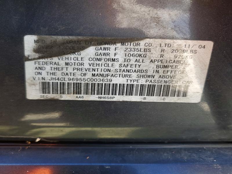 Продажа на аукционе авто 2005 Acura Tsx, vin: JH4CL96955C003639, номер лота: 68267526