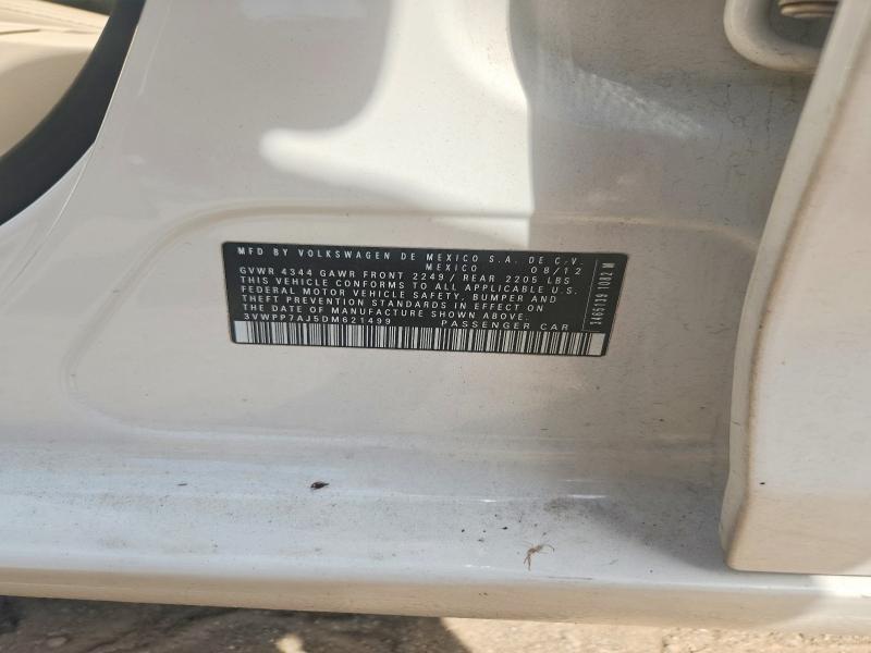 67985276 :رقم المزاد ، 3VWPP7AJ5DM621499 vin ، 2013 Volkswagen Jetta مزاد بيع