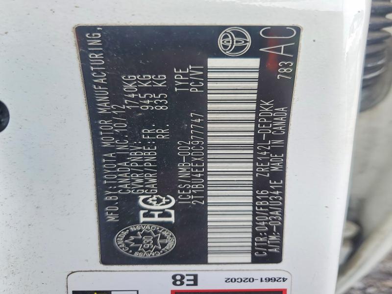 67008576 :رقم المزاد ، 2T1BU4EEXDC977747 vin ، 2013 Toyota Corolla مزاد بيع