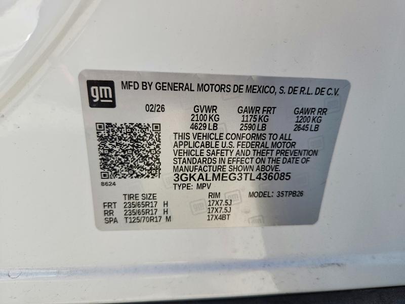 2026 Gmc Terrain მანქანა იყიდება აუქციონზე, vin: 3GKALMEG3TL436085, აუქციონის ნომერი: 68581236