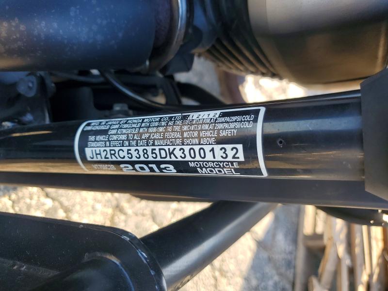 2013 Honda Vt750 მანქანა იყიდება აუქციონზე, vin: JH2RC5385DK300132, აუქციონის ნომერი: 68491586