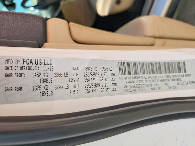 Aukcja sprzedaży 2017 Jeep Grand Cherokee, vin: 1C4RJEBG3HC745573, numer aukcji: 68304486