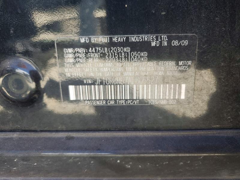 Aukcja sprzedaży 2010 Subaru Impreza, vin: JF1GR8H67AL805527, numer aukcji: 70128146