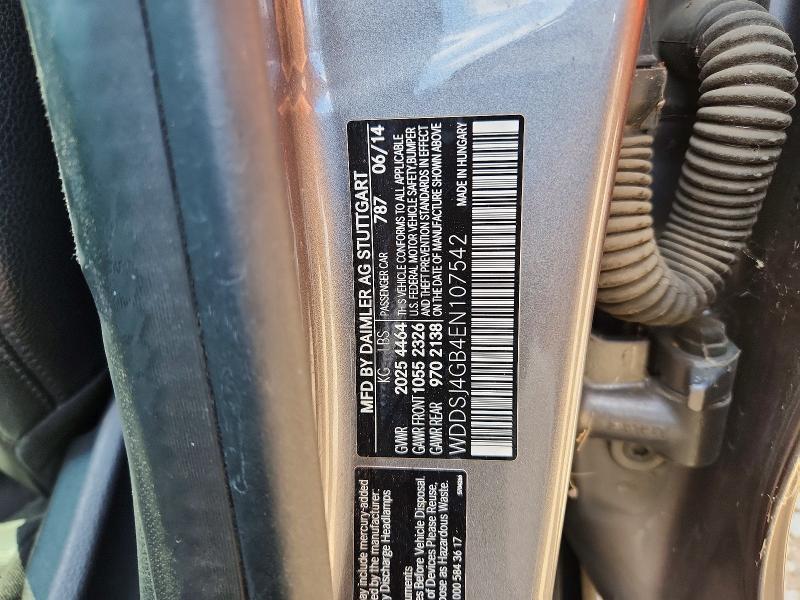 Продаж на аукціоні авто 2014 Mercedes-benz Cla, vin: WDDSJ4GB4EN107542, номер лоту: 67362286