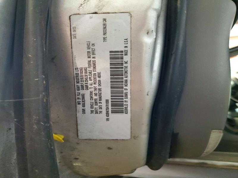 67726606 :رقم المزاد ، 4S3BH675047618308 vin ، 2004 Subaru Legacy مزاد بيع
