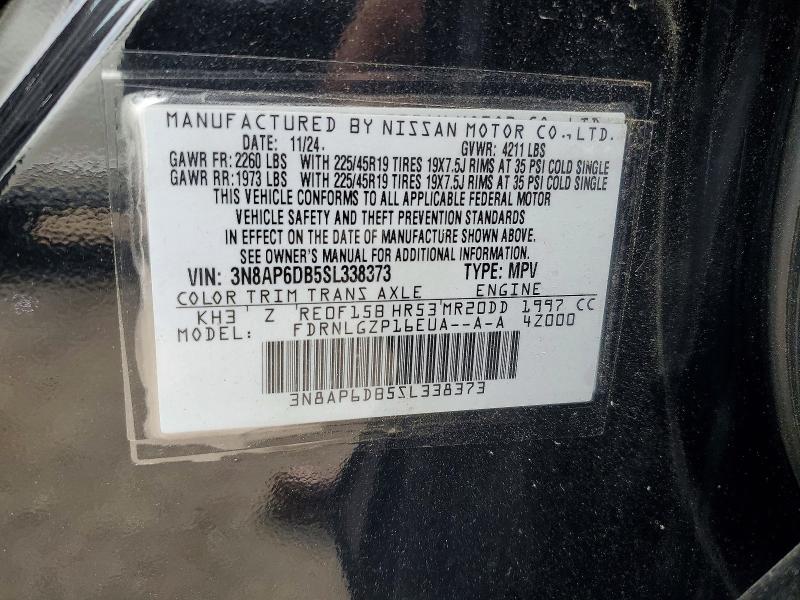 Продажа на аукционе авто 2025 Nissan Kicks, vin: 3N8AP6DB5SL338373, номер лота: 69315536