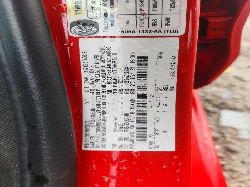 Aukcja sprzedaży 2012 Ford Fiesta, vin: 3FADP4EJ4CM134586, numer aukcji: 68056906