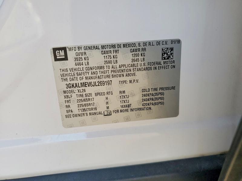 Aukcja sprzedaży 2018 Gmc Terrain, vin: 3GKALMEV6JL269197, numer aukcji: 68623366