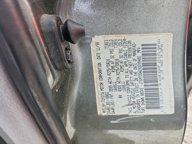 Aukcja sprzedaży 1999 Lexus Lx, vin: JT6HT00W2X0039480, numer aukcji: 70538026