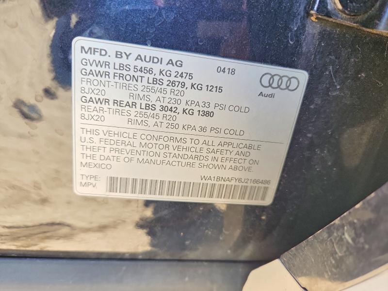 Продаж на аукціоні авто 2018 Audi Q5, vin: WA1BNAFY6J2166486, номер лоту: 67706716