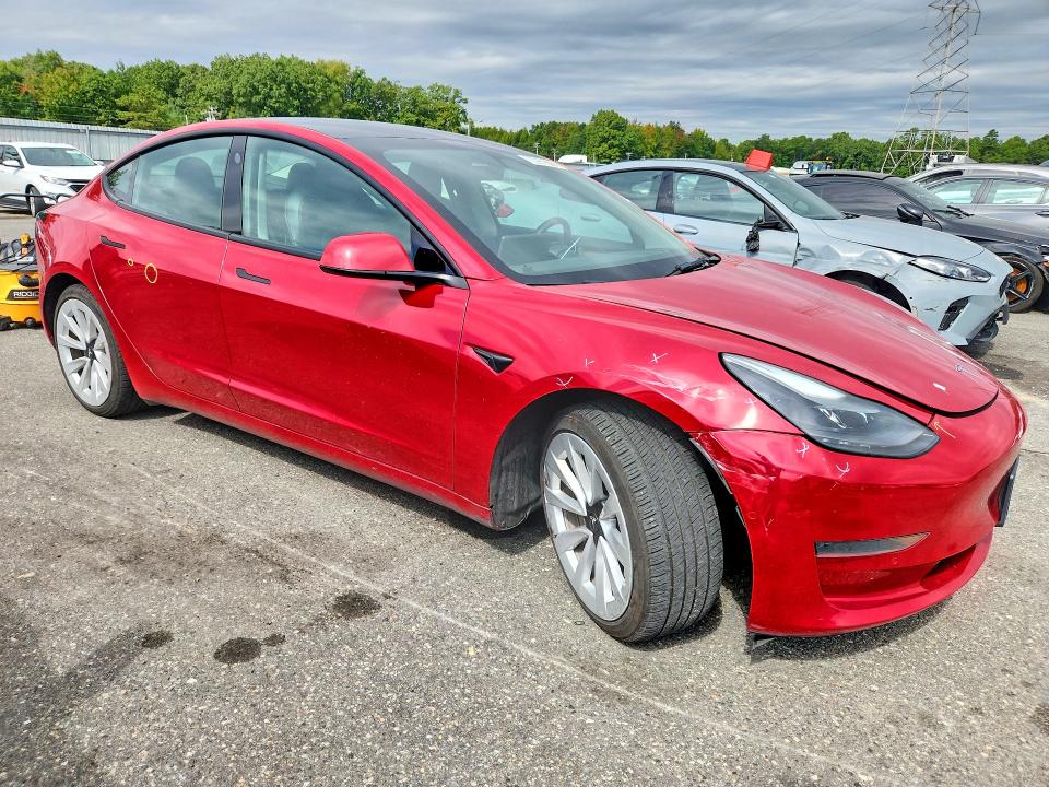69520776 :رقم المزاد ، 5YJ3E1EA0NF290786 vin ، 2022 Tesla Model 3 مزاد بيع