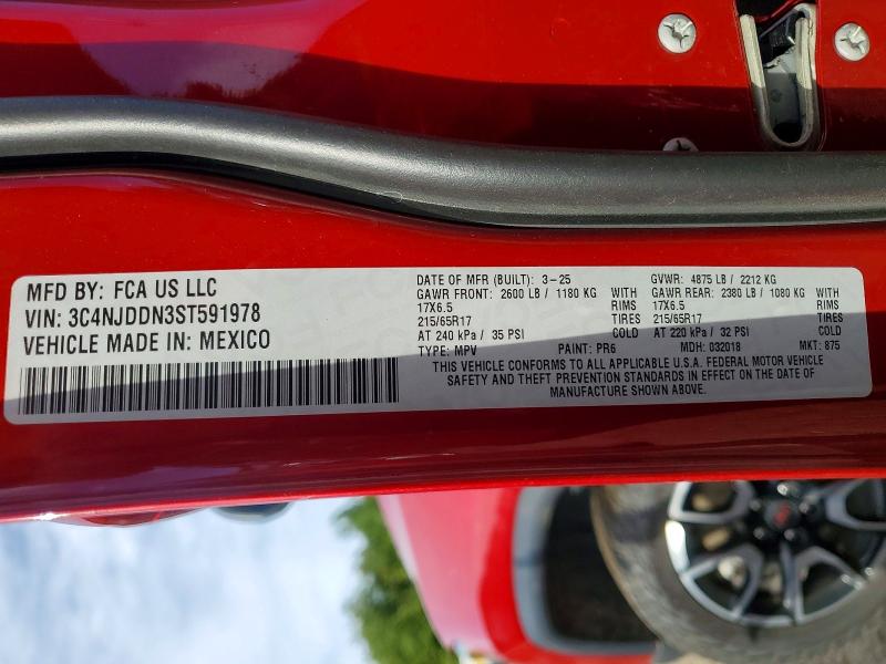 Aukcja sprzedaży 2025 Jeep Compass, vin: 3C4NJDDN3ST591978, numer aukcji: 68669406