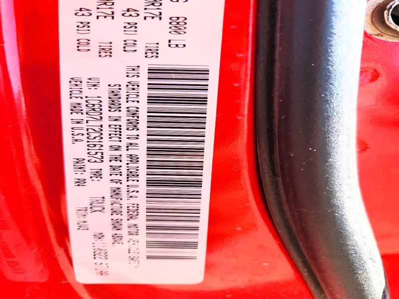 68596996 :رقم المزاد ، 1C6RD7LT2CS161573 vin ، 2012 Dodge Ram 1500 مزاد بيع