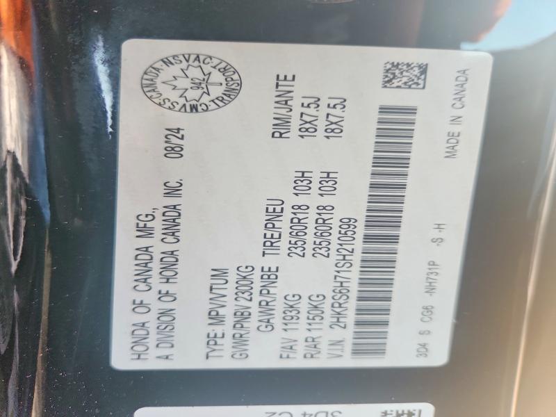 Aukcja sprzedaży 2025 Honda Cr-v, vin: 2HKRS6H71SH210599, numer aukcji: 65820746