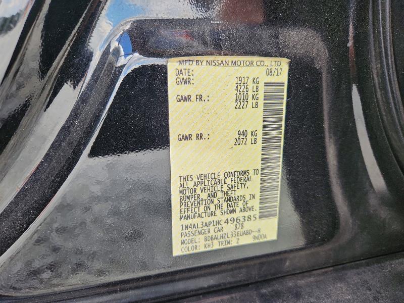 68731666 :رقم المزاد ، 1N4AL3AP1HC496385 vin ، 2017 Nissan Altima مزاد بيع