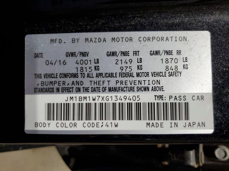 Продажа на аукционе авто 2016 Mazda 3, vin: JM1BM1W7XG1349405, номер лота: 66862706