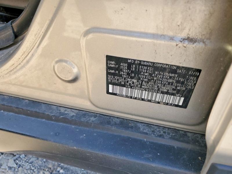 Aukcja sprzedaży 2019 Subaru Outback, vin: 4S4BSANC1K3393516, numer aukcji: 68853546