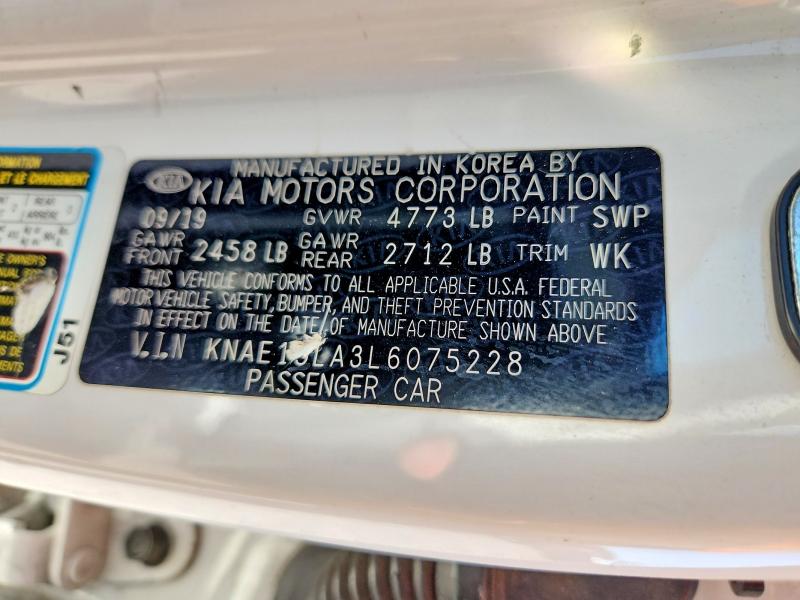 Auction sale of the 2020 Kia Stinger, vin: KNAE15LA3L6075228, lot number: 69791696
