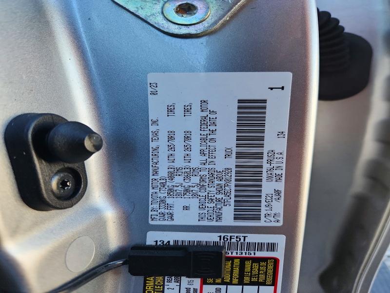 67743116 :رقم المزاد ، 5TFLA5EC7PX012920 vin ، 2023 Toyota Tundra مزاد بيع