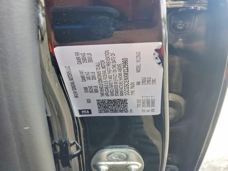Auction sale of the 2021 Chevrolet Colorado, vin: 1GCGSCENXM1125960, lot number: 69053406