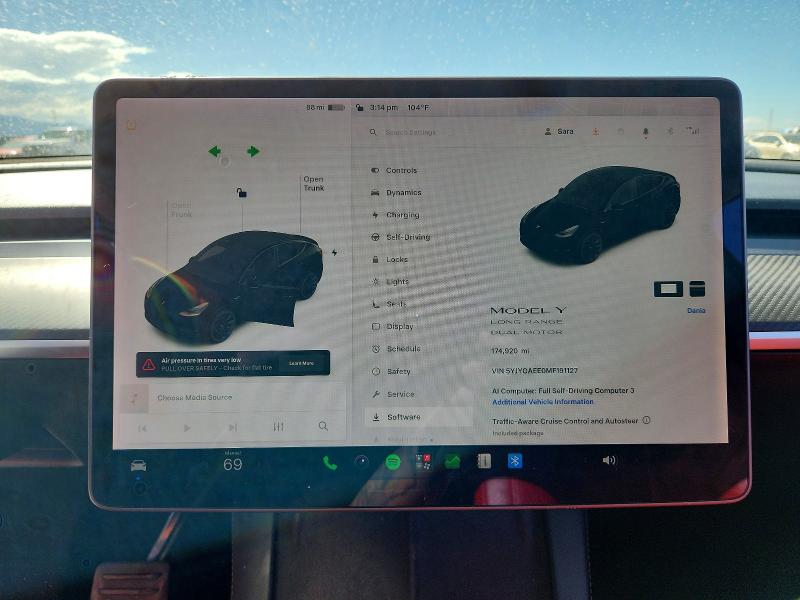 Aukcja sprzedaży 2021 Tesla Model Y, vin: 5YJYGAEE0MF191127, numer aukcji: 68244736