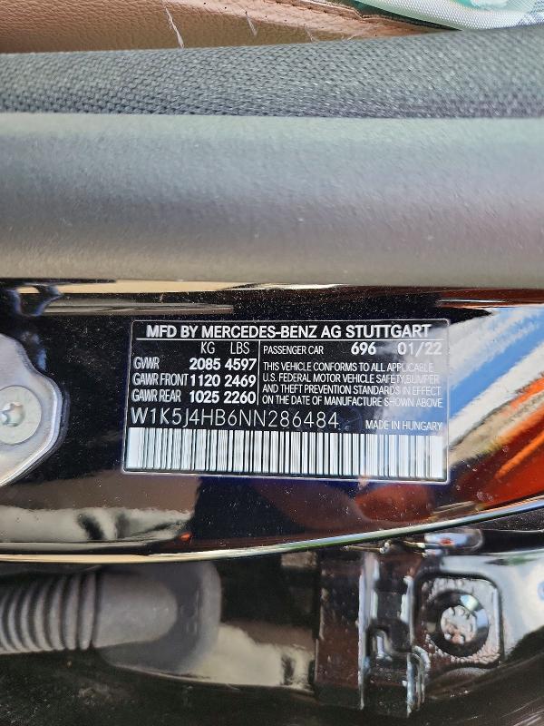 68891446 :رقم المزاد ، W1K5J4HB6NN286484 vin ، 2022 Mercedes-benz Cla مزاد بيع
