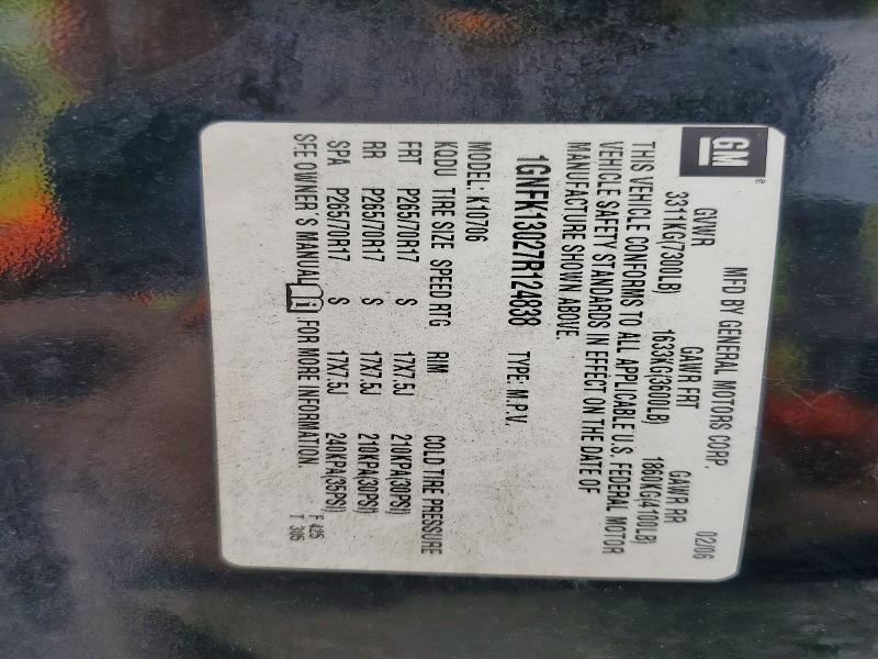 Aukcja sprzedaży 2007 Chevrolet Tahoe, vin: 1GNFK13027R124838, numer aukcji: 68621476