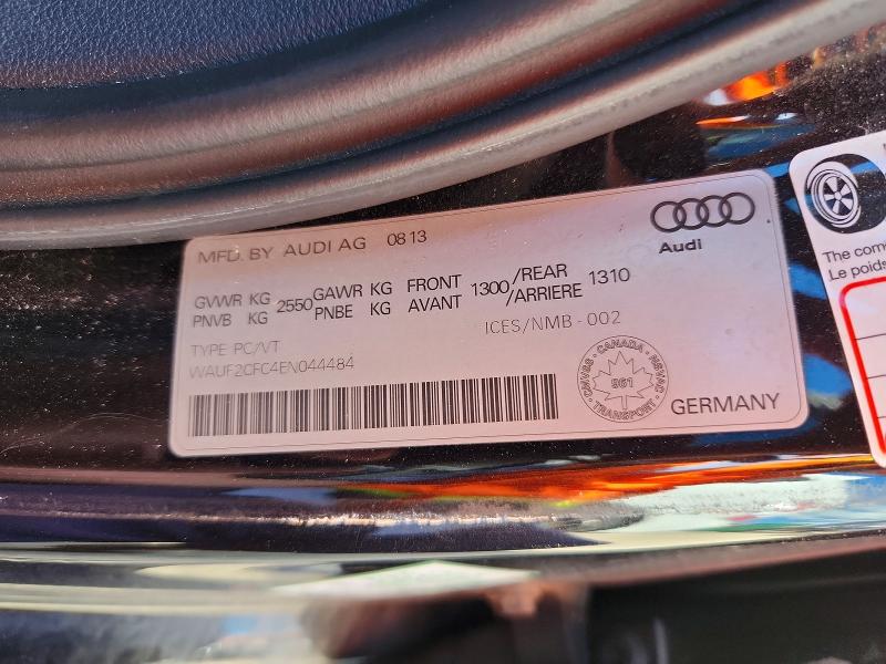 68932756 :رقم المزاد ، WAUF2CFC4EN044484 vin ، 2014 Audi S6 مزاد بيع